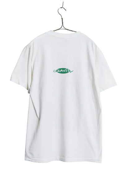 90s USA製 ラスタ アート イラスト 両面 プリント Tシャツ メンズ M / オールド グラフィック バンド シングルステッチ ヘビーウェイト 白
