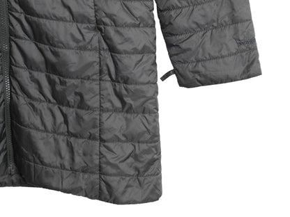 パタゴニア 中綿 キルティング ナイロン ロング コート レディース M 13年製 アウトドア ライナー ジャケット フルジップ ジャンパー 濃灰