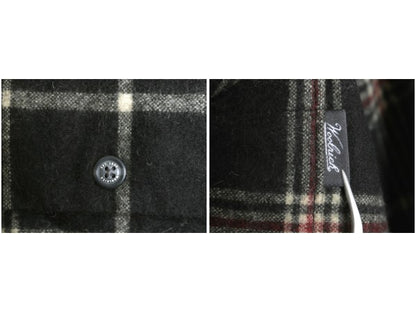 デッドストック ウールリッチ チェック 長袖 シャツ メンズ XL 新品 ウール 長袖シャツ ポケット付き カジュアル シンプル 大きいサイズ 黒