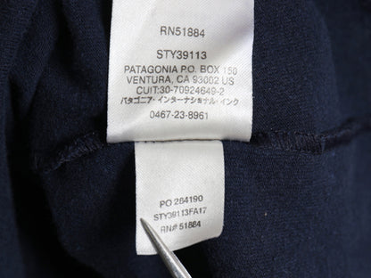 パタゴニア 両面 プリント 長袖 Tシャツ メンズ L / 17年製 アウトドア ロンT ロングスリーブ グラフィック バックプリント カットソー 紺