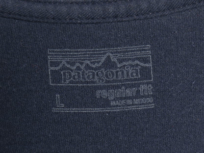 パタゴニア 両面 プリント 長袖 Tシャツ メンズ L / 17年製 アウトドア ロンT ロングスリーブ グラフィック バックプリント カットソー 紺