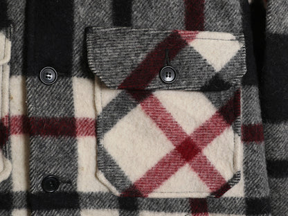 70s USA製 ウールリッチ CPO ウール シャツ ジャケット メンズ L 程/ ヴィンテージ チェック 4ポケット ブルゾン ボックス ヘビーウェイト