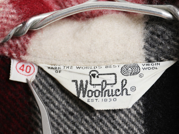 70s USA製 ウールリッチ CPO ウール シャツ ジャケット メンズ L 程/ ヴィンテージ チェック 4ポケット ブルゾン ボックス ヘビーウェイト