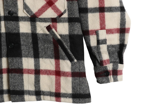 70s USA製 ウールリッチ CPO ウール シャツ ジャケット メンズ L 程/ ヴィンテージ チェック 4ポケット ブルゾン ボックス ヘビーウェイト