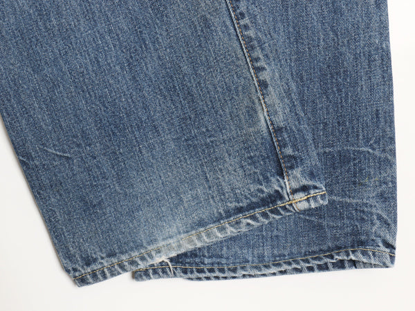 ポロ ラルフローレン デニム パンツ メンズ 32 30 / ヴィンテージ 加工 モデル ジーンズ ジーパン ストレート ヒゲ アタリ ハチノス 濃紺