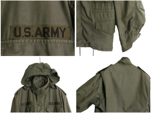 80s 米軍実物 US ARMY M-65 フィールド ジャケット SMALL X SHORT / 83年製 ヴィンテージ ミリタリー 軍物 3rd ブラス ブルゾン ジャンパー