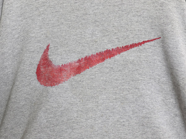 90s USA製 ナイキ ビッグ スウッシュ プリント Tシャツ メンズ XXL オールド ヘビーウェイト グラフィック アート カットソー 大きいサイズ