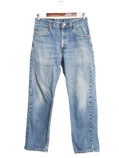 90s 00s USA製 リーバイス 505 デニム パンツ メンズ 29 30 オールド ジーンズ ジーパン スリム ストレート ヒゲ アタリ 赤タブ 5ポケット