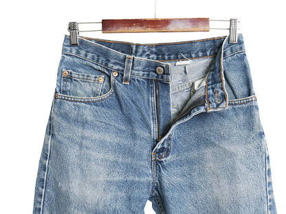 90s 00s USA製 リーバイス 505 デニム パンツ メンズ 29 30 オールド ジーンズ ジーパン スリム ストレート ヒゲ アタリ 赤タブ 5ポケット