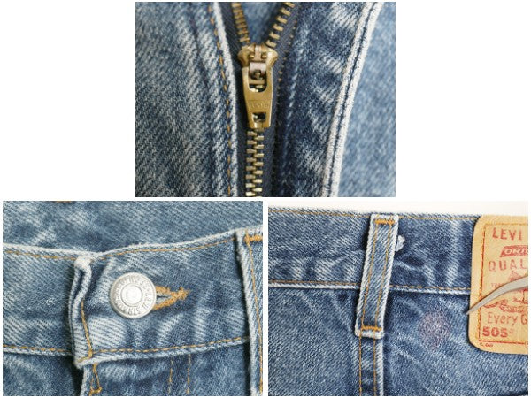 90s 00s USA製 リーバイス 505 デニム パンツ メンズ 29 30 オールド ジーンズ ジーパン スリム ストレート ヒゲ アタリ 赤タブ 5ポケット