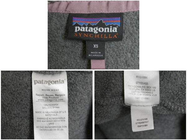 パタゴニア ライトウェイト シンチラ スナップT レディース XS 17年製 フリース プルオーバー ジャケット ブルゾン アウトドア ジャンパー