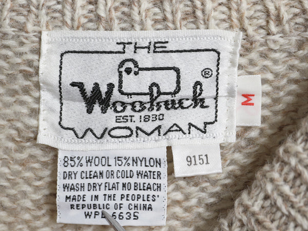 70s ウールリッチ ニット セーター レディース M 小さめ S 程/ 白タグ ヴィンテージ ウール 長袖ニット クルーネック 無地 ミドルゲージ