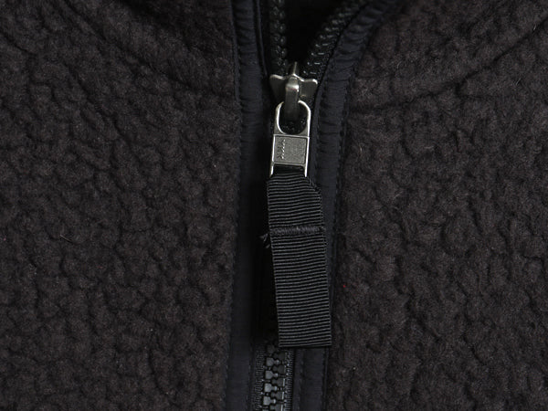 パタゴニア レトロ パイル ベスト メンズ L 古着 20年製 フリース フルジップ アウトドア 重ね着 前開き ハイネック ワンポイント ブラック