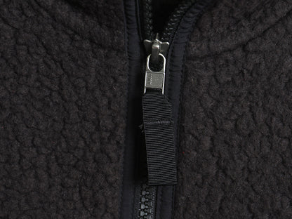 パタゴニア レトロ パイル ベスト メンズ L 古着 20年製 フリース フルジップ アウトドア 重ね着 前開き ハイネック ワンポイント ブラック