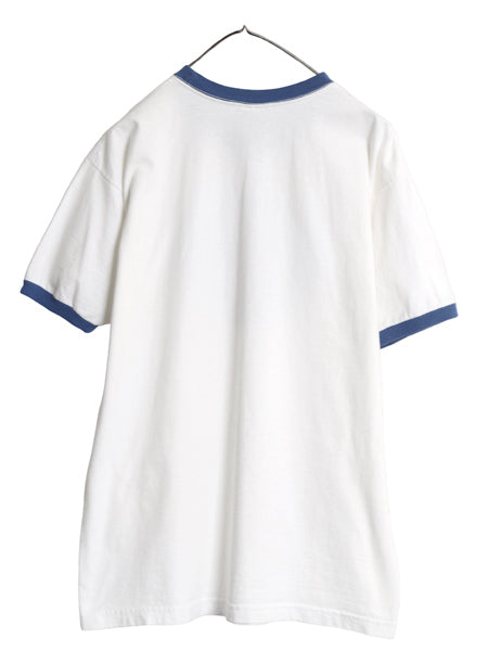 00s USA製 The Who イラスト プリント リンガー Tシャツ メンズ L / オールド 当時物 オフィシャル バンド ロック グラフィック ツートン