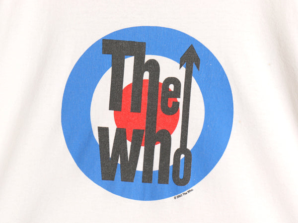 00s USA製 The Who イラスト プリント リンガー Tシャツ メンズ L / オールド 当時物 オフィシャル バンド ロック グラフィック ツートン