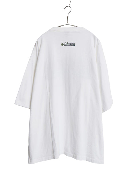 90s USA製 コロンビア フィッシュ イラスト プリント Tシャツ メンズ XXL オールド アウトドア フィッシング ヘビーウェイト 大きいサイズ