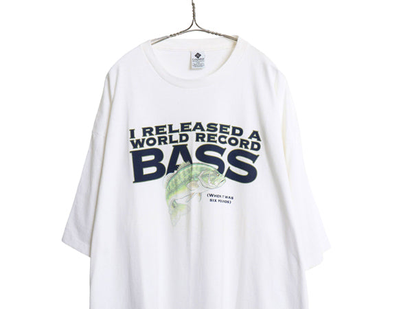 90s USA製 コロンビア フィッシュ イラスト プリント Tシャツ メンズ XXL オールド アウトドア フィッシング ヘビーウェイト 大きいサイズ