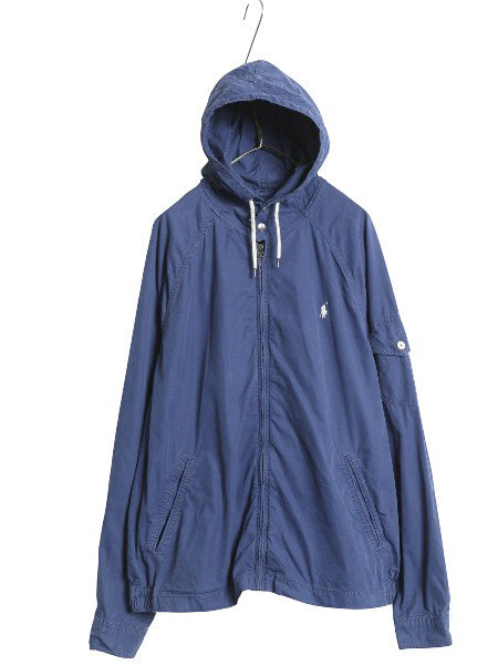 ポロ ラルフローレン フルジップ フード パーカー ジャケット メンズ XXL ヨットパーカー ブルゾン ジャンパー ワンポイント 大きいサイズ