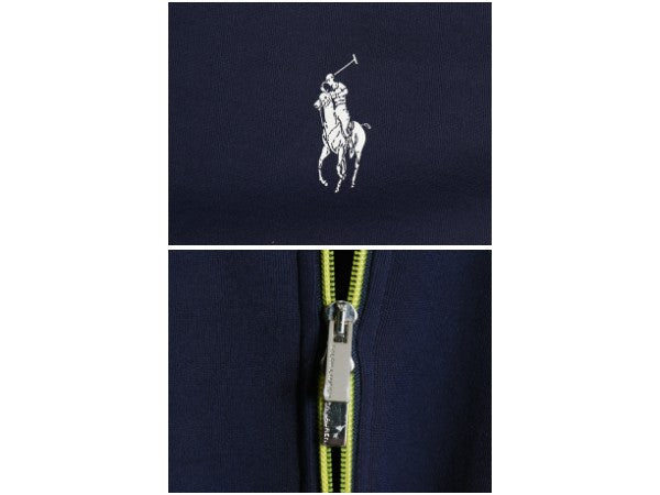 ミドルポニー ポロ ラルフローレン トラック ジャケット メンズ XL フルジップ ジャージ ストレッチ ブルゾン ジャンパー 大きいサイズ 紺