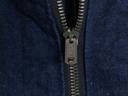 70s USA製 ★ SETLOW デニム オールインワン 48 メンズ XL ヴィンテージ US NAVY 月桂樹 ミリタリー ワーク ツナギ ダブルニー パンツ 濃紺