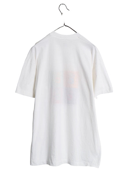 90s 企業 アート イラスト プリント Tシャツ メンズ XL オールド 当時物 グラフィック シングルステッチ コットン カットソー 大きいサイズ