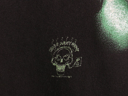 90s ★ キッス 蓄光 プリント Tシャツ メンズ L 程/ オールド 当時物 フォト イラスト バンド ロック オフィシャル 半袖Tシャツ ブラック