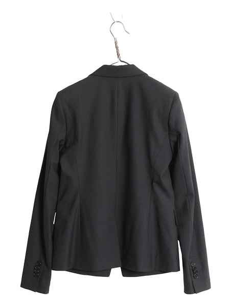 デッドストック ブルックスブラザーズ テーラード ジャケット レディース XS 程 MILANO FIT ストレッチ ウール ブレザー ビジネス ブラック