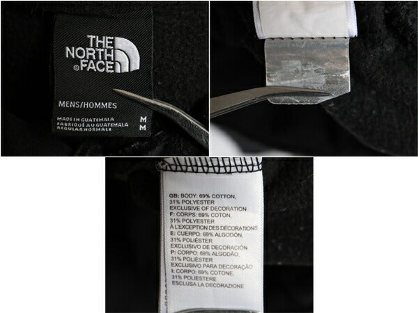ノースフェイス プリント スウェット フード パーカー メンズ М The North Face プルオーバー 裏起毛 トレーナー 黒 アウトドア ブラック