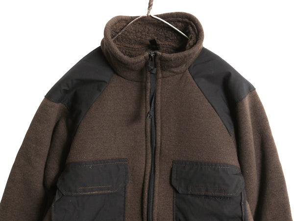 90s 米軍実物 ECWCS GEN1 裏 パイル フリース ジャケット メンズ М / オールド 90年製 アーミー ミリタリー ベアー ジャンパー 軍物 茶 黒