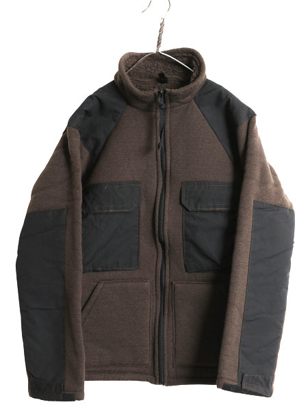 90s 米軍実物 ECWCS GEN1 裏 パイル フリース ジャケット メンズ М / オールド 90年製 アーミー ミリタリー ベアー ジャンパー 軍物 茶 黒