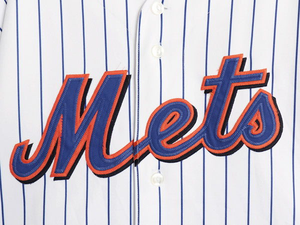 メッツ ベースボール シャツ メンズ XXXL 程/ MLB オフィシャル マジェスティック 大リーグ ユニフォーム ゲームシャツ 野球 大きいサイズ