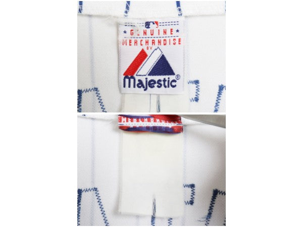 メッツ ベースボール シャツ メンズ XXXL 程/ MLB オフィシャル マジェスティック 大リーグ ユニフォーム ゲームシャツ 野球 大きいサイズ