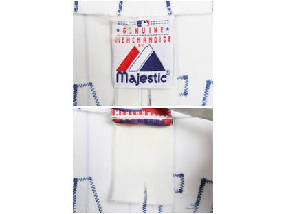 メッツ ベースボール シャツ メンズ XXXL 程/ MLB オフィシャル マジェスティック 大リーグ ユニフォーム ゲームシャツ 野球 大きいサイズ