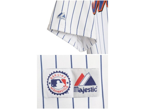メッツ ベースボール シャツ メンズ XXXL 程/ MLB オフィシャル マジェスティック 大リーグ ユニフォーム ゲームシャツ 野球 大きいサイズ