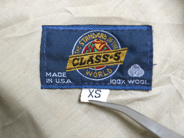70s 80s USA製 CLASS-5 チェック CPO ウール シャツ メンズ XS / ヴィンテージ ヘビーウェイト ジャケット 長袖シャツ ツートン シンプル