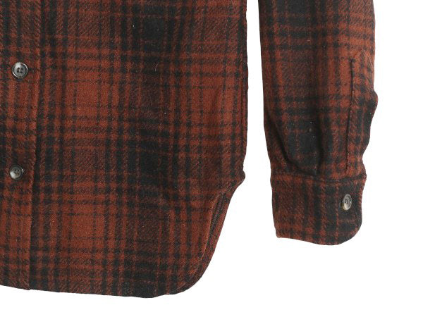 70s 80s USA製 CLASS-5 チェック CPO ウール シャツ メンズ XS / ヴィンテージ ヘビーウェイト ジャケット 長袖シャツ ツートン シンプル