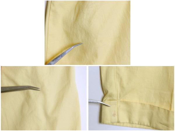 90s ポロ ラルフローレン チノ パンツ メンズ 36 30 オールド HAMMOND PANT コットン スラックス ツータック ストレート 裾ダブル イエロー