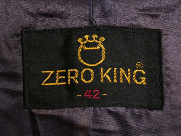 70s USA製 ZERO KING チェスター コート メンズ L 程 古着 ヴィンテージ ツイード ウール ハーフコート 裏ボア パイル ライナー ジャケット