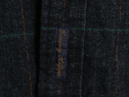90s トミーヒルフィガー チェック フランネル シャツ メンズ L 90年代 オールド TOMMY HILFIGER 長袖シャツ ネルシャツ ヘリンボーン 厚手