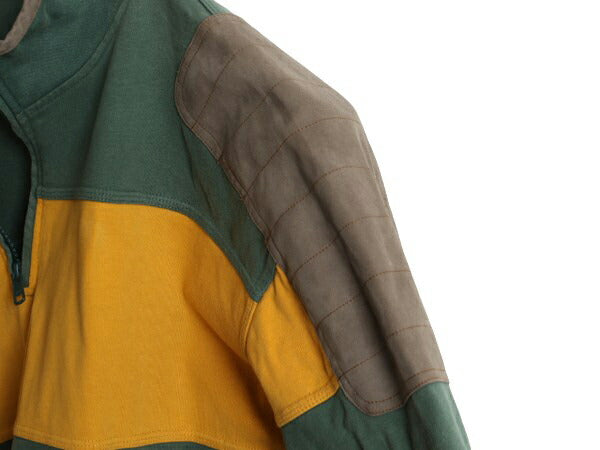 00s オービス ハイネック ボーダー 長袖 Tシャツ メンズ L / オールド ORVIS アウトドア ラガーシャツ 素材 ヘビーウェイト ハーフジップ