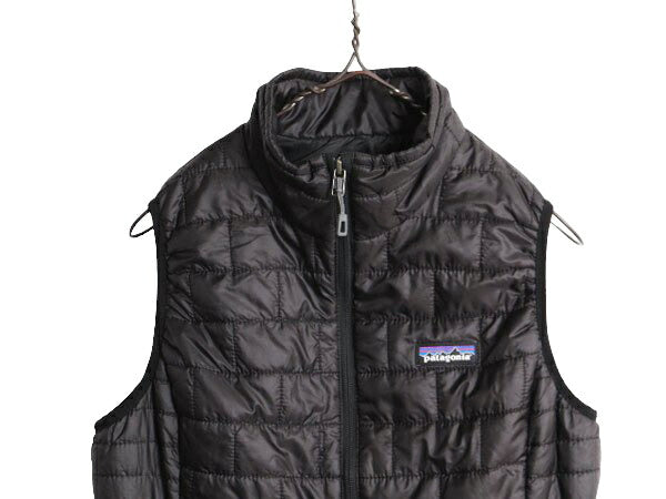 18年製 パタゴニア ナノ パフ ベスト レディース S / Patagonia 中綿 ナイロン キルティング フルジップ アウトドア パッカブル 重ね着 黒