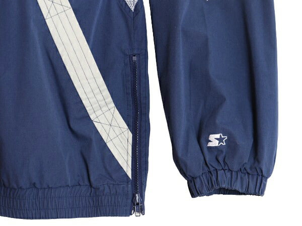 90s MLB オフィシャル スターター ヤンキース ナイロン ジャケット メンズ XL 古着 STARTER 大きいサイズ プルオーバー ウインドブレーカー