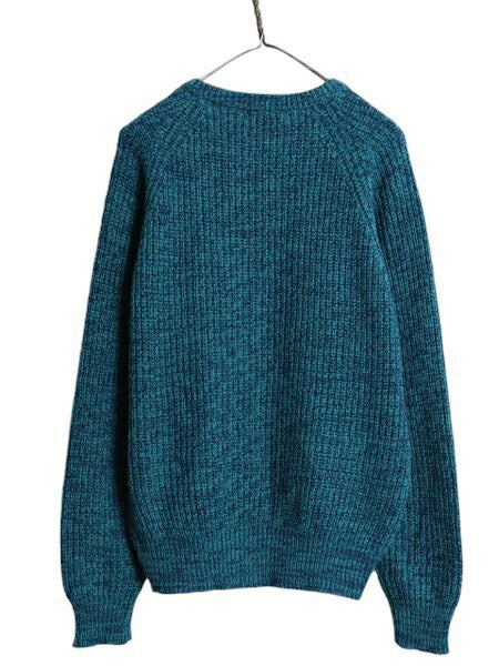 80s 90s ST JOHN'S BAY アクリル チャンキー ニット セーター メンズ M ヴィンテージ セントジョンズベイ JCペニー リブ編み 長袖セーター