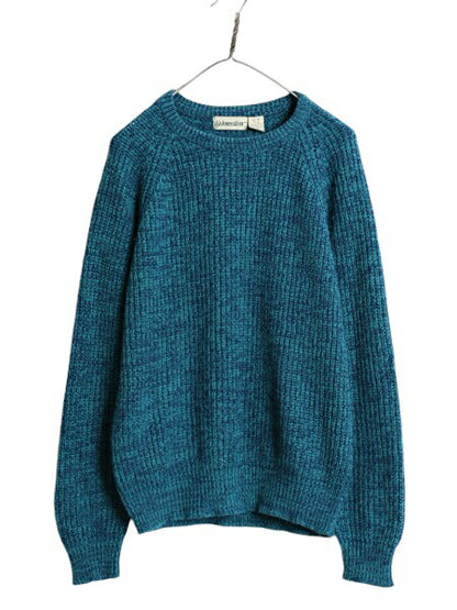 80s 90s ST JOHN'S BAY アクリル チャンキー ニット セーター メンズ M ヴィンテージ セントジョンズベイ JCペニー リブ編み 長袖セーター