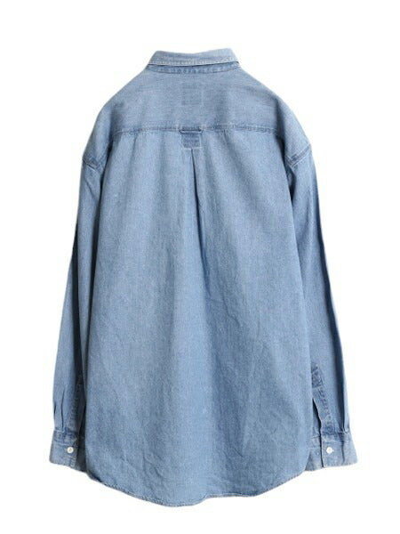 90s OLD GAP デニム 長袖 ボタンダウン シャツ メンズ L 90年代 オールド ギャップ ヘビーウェイト コットン 長袖シャツ ワーク 紺タグ BD