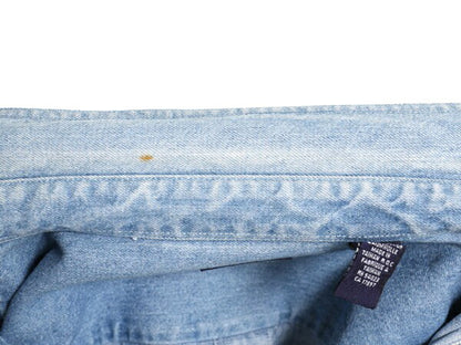 90s OLD GAP デニム 長袖 ボタンダウン シャツ メンズ L 90年代 オールド ギャップ ヘビーウェイト コットン 長袖シャツ ワーク 紺タグ BD