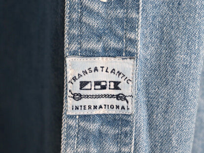 90s OLD GAP デニム 長袖 ボタンダウン シャツ メンズ L 90年代 オールド ギャップ ヘビーウェイト コットン 長袖シャツ ワーク 紺タグ BD