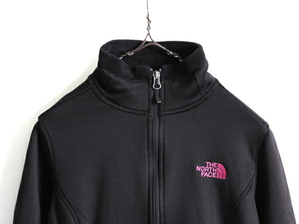希少サイズ S 人気 黒 ■ ノースフェイス ジャージ ジャケット ( レディース ) 古着 The North Face 裏 フリース スムース素材 トラック