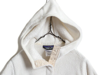 希少サイズ S ■ 11年製 パタゴニア リツール フーディ ジャケット ( レディース ) 古着 Patagonia フリース ジャンパー スナップT フード